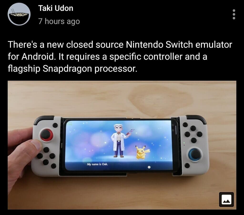 พบ emulator เล่นเกม nintendo switch ได้บนสมาร์ทโฟน android