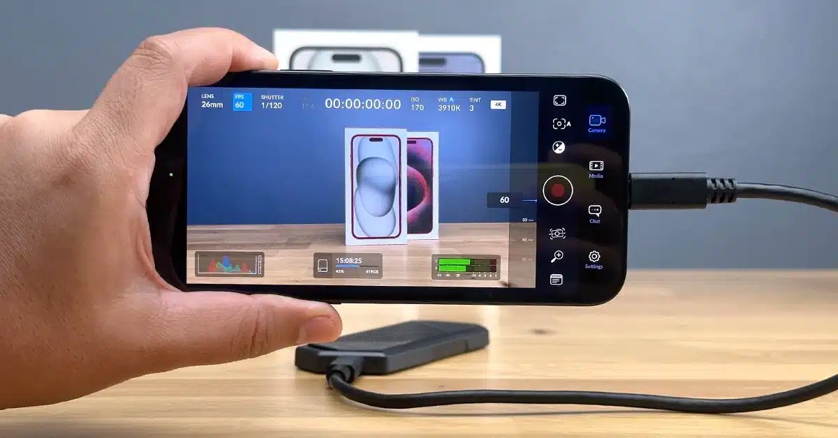 iPhone 15 ProRes video record ssd