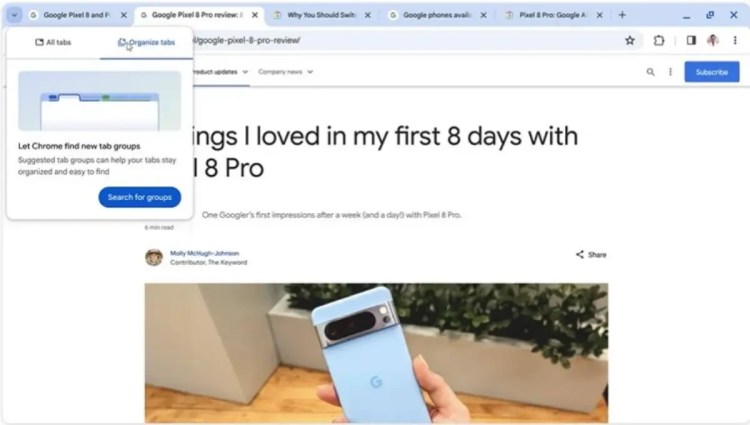 Chrome ฟีเจอร์ Generative AI