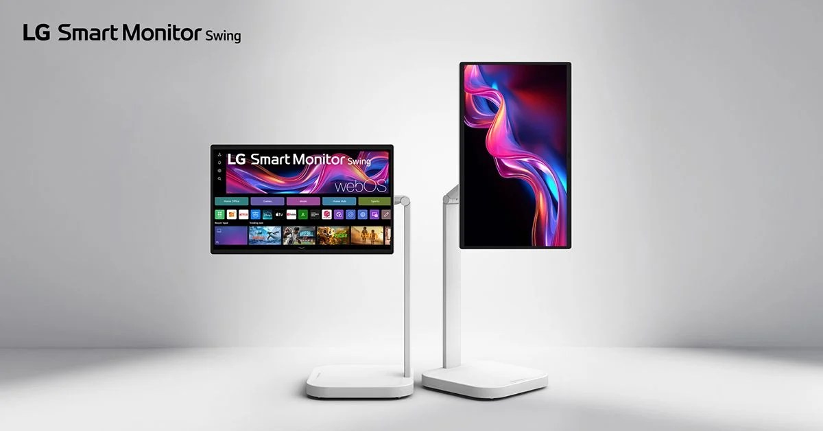LG Smart Monitor Swing จอสัมผัส 4K ขนาด 31.5 นิ้ว เคลื่อนที่ได้