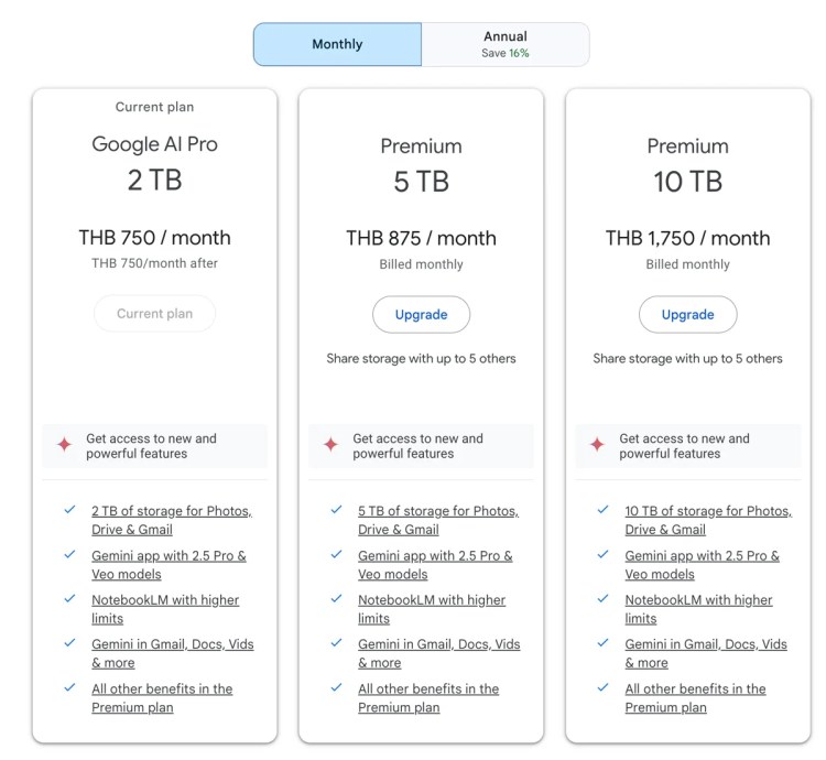 Google AI Pro เปิดให้จ่ายแบบรายปีแล้ว ประหยัดกว่าเดิม 16%