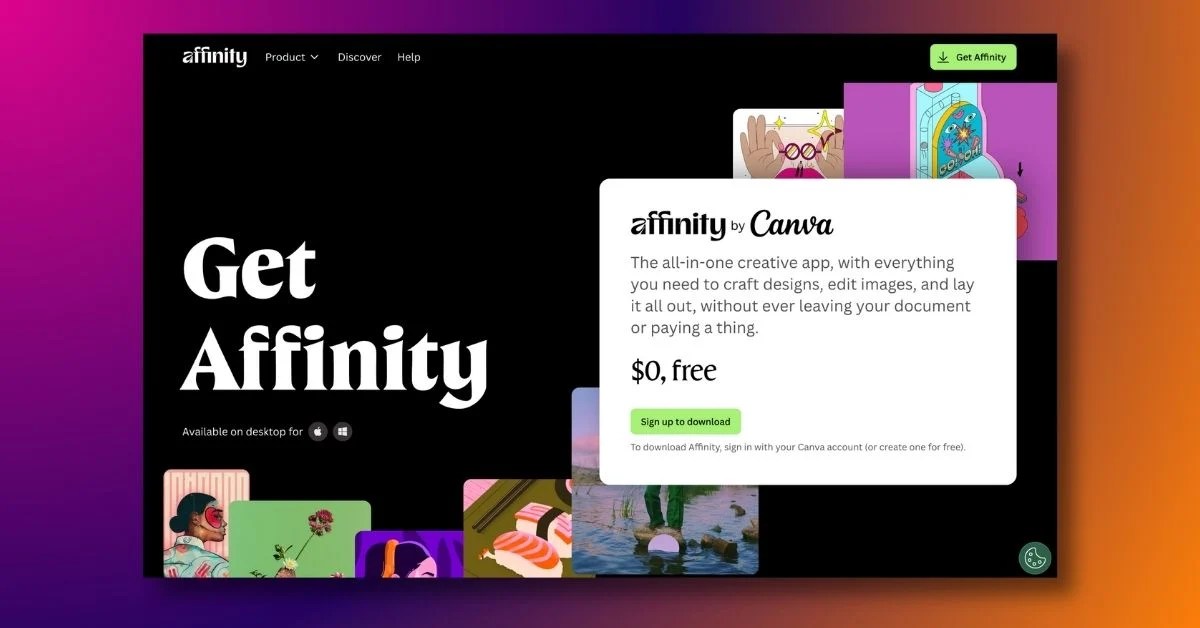 Affinity ฟรี Mac Windows iPad
