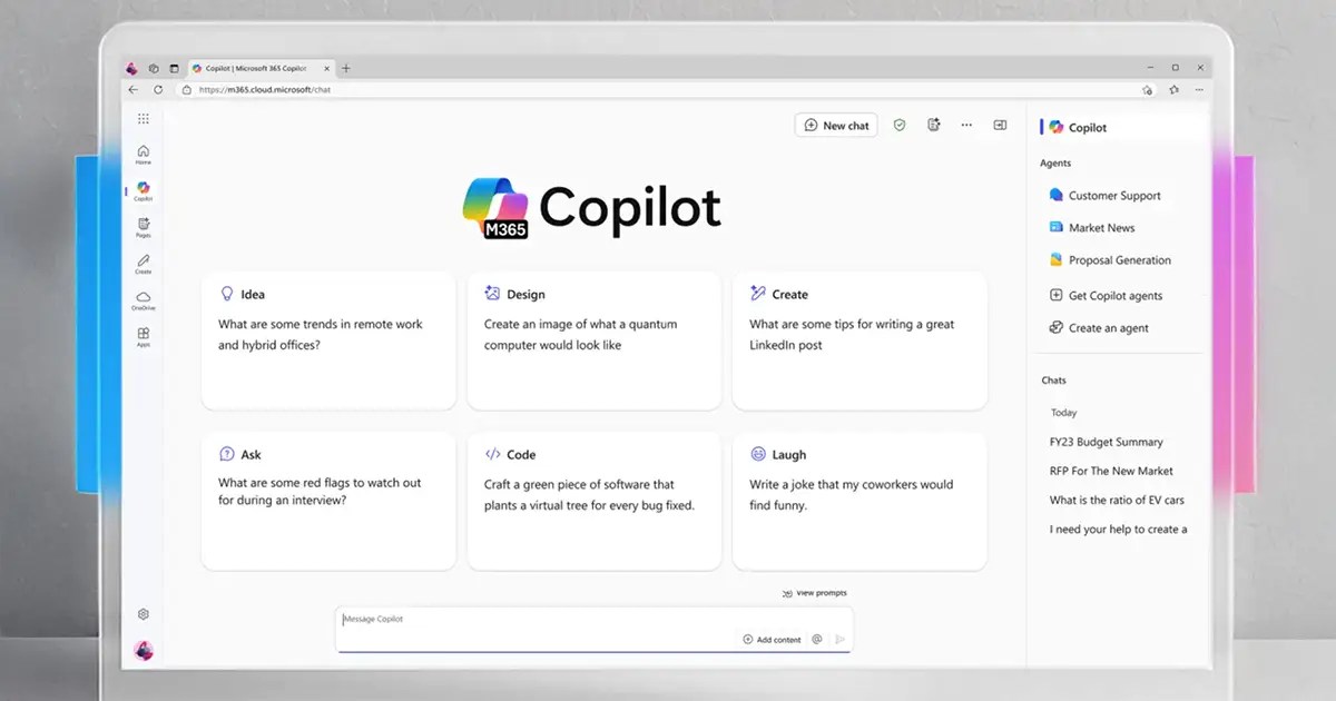 Microsoft ปล่อย Copilot Chat ฟรี ใน Word, Excel และ PowerPoint แข่งขันกับ Google Workspace