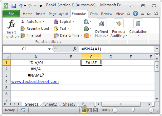 Whenever i open it in excel 2010 it shows . Ms Excel How To Use The Isna Function Ws