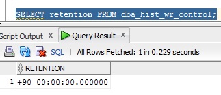 AWR retention Period