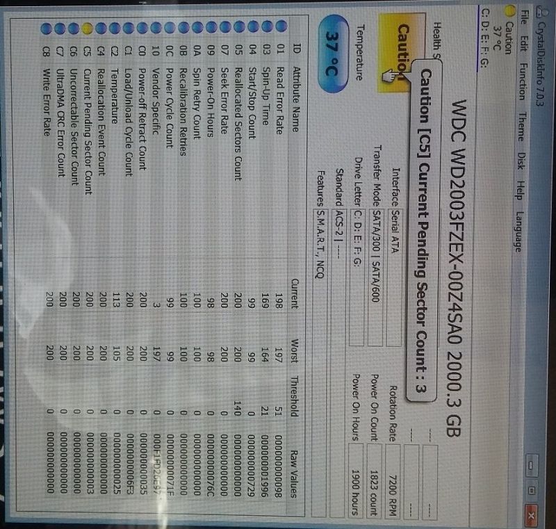 Hd Tune Interface Crc Error Count Reallocated Sector Count Spin - Space Pictures - Modern 4K Collection