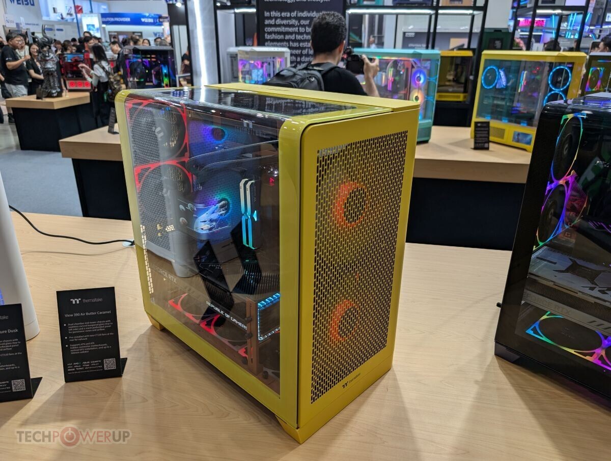 Thermaltake Adds Nordic Wooden Accents To Its PC Cases At Computex 2025 
