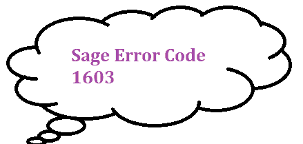 What Does Sage Error Code 1603 Mean and How to Fix