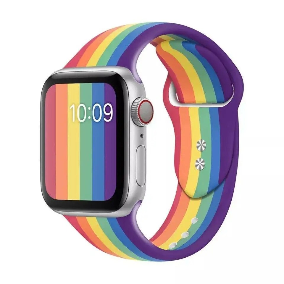 Cinturino Pride In Silicone Per Apple Watch 42-44-45