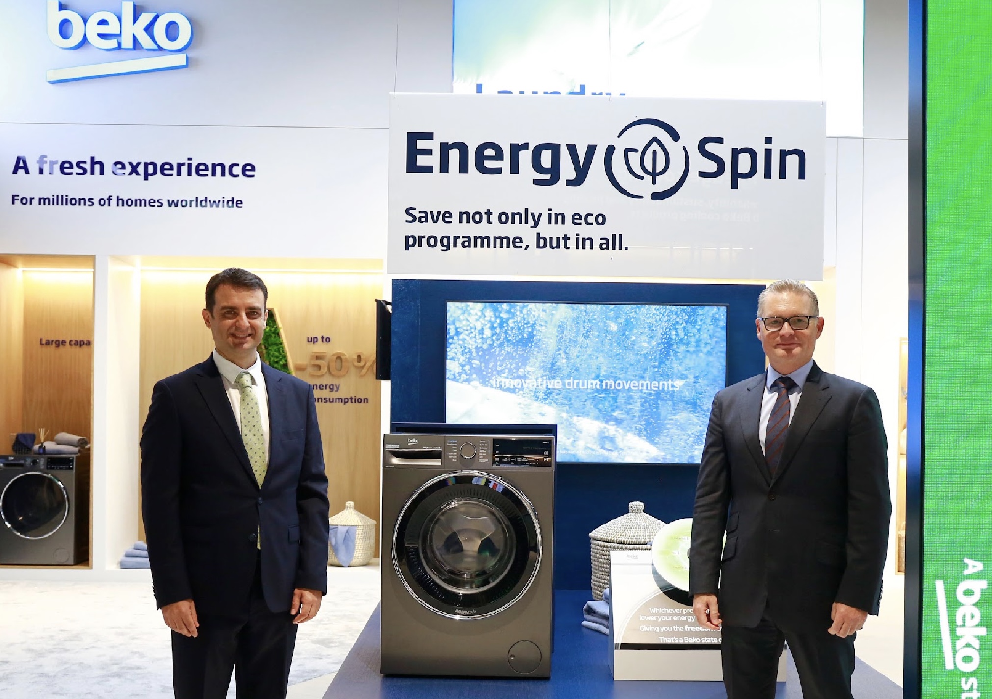 IFA 2023: Beko giới thiệu công nghệ máy giặt tiết kiệm năng lượng EnergySpin