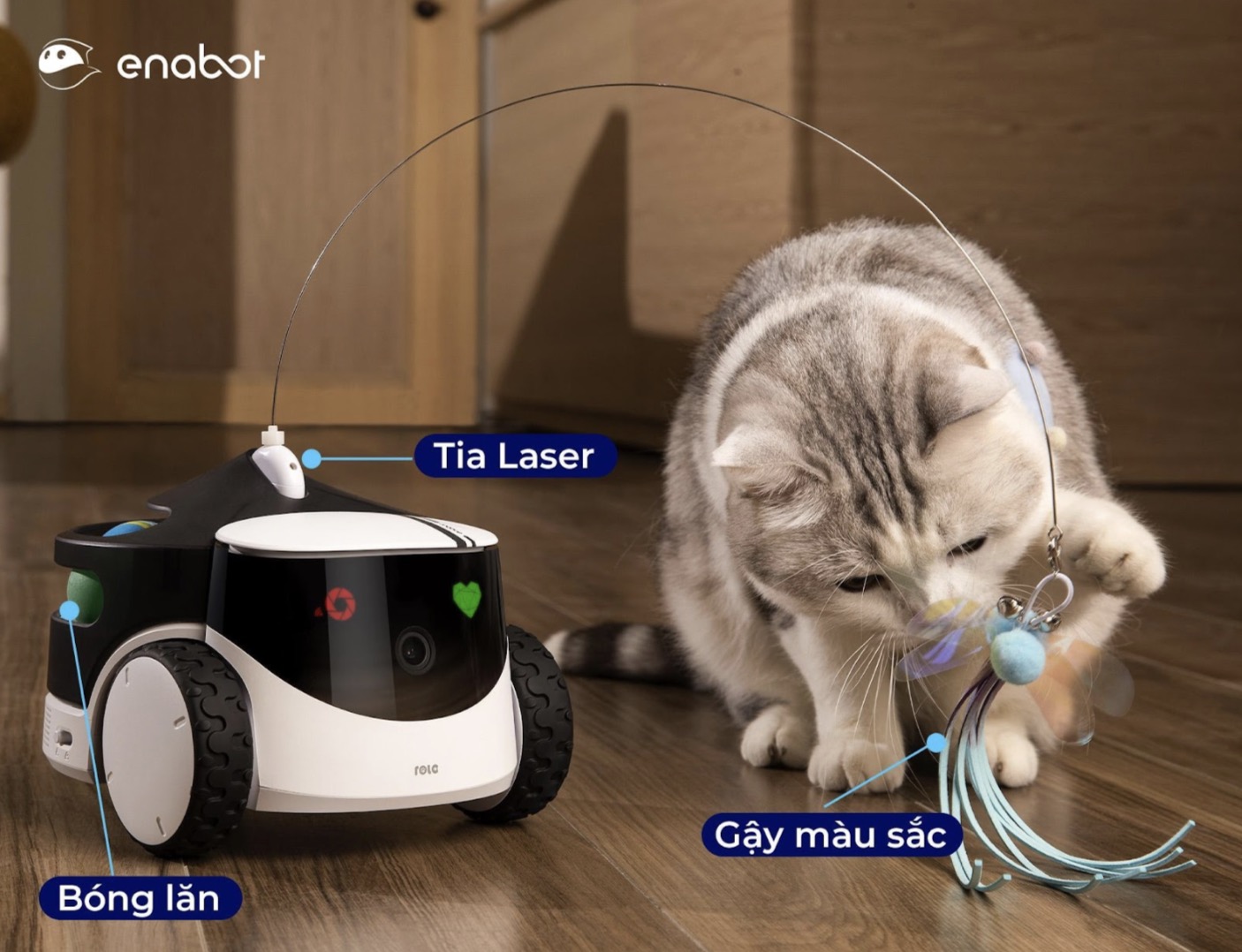 Enabot ra mắt robot ROLA PetPal – Giải pháp chăm sóc thú cưng toàn diện