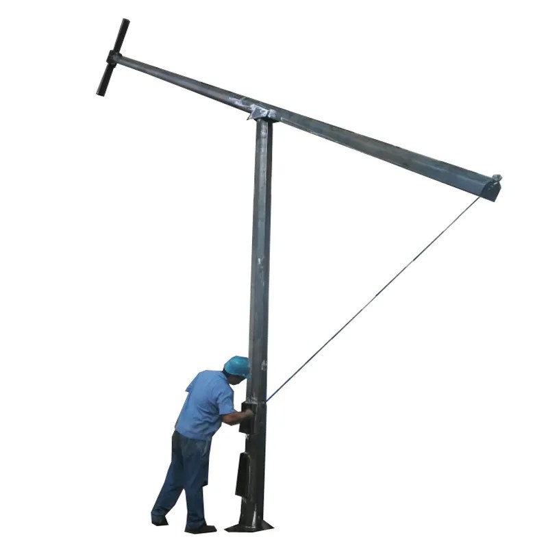 Foldable, risk-free maintenance pole