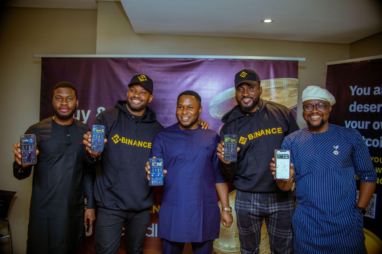 Binance Unveils Collaboration With Big Brother Naija Stars, Whitemoney, Pere and Cross