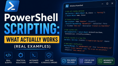 PowerShell scripting for system admins
