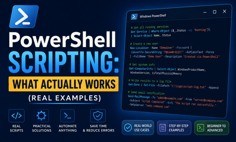 PowerShell scripting for system admins