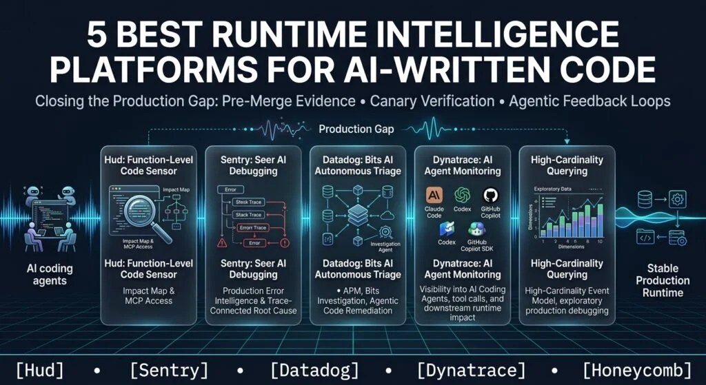 5 Best Runtime Intelligence Platforms for AI-Written Code in Production