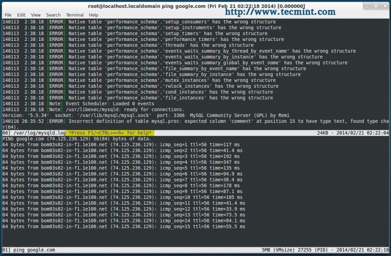 How To Tail View Multiple Files On Unix Linux Console Nixcraft - Best Abstract Photos in HD