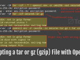 How To Encrypt And Decrypt Files And Directories Using Tar And Openssl