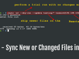 Rsync Synchronize New Or Modified Files In Linux