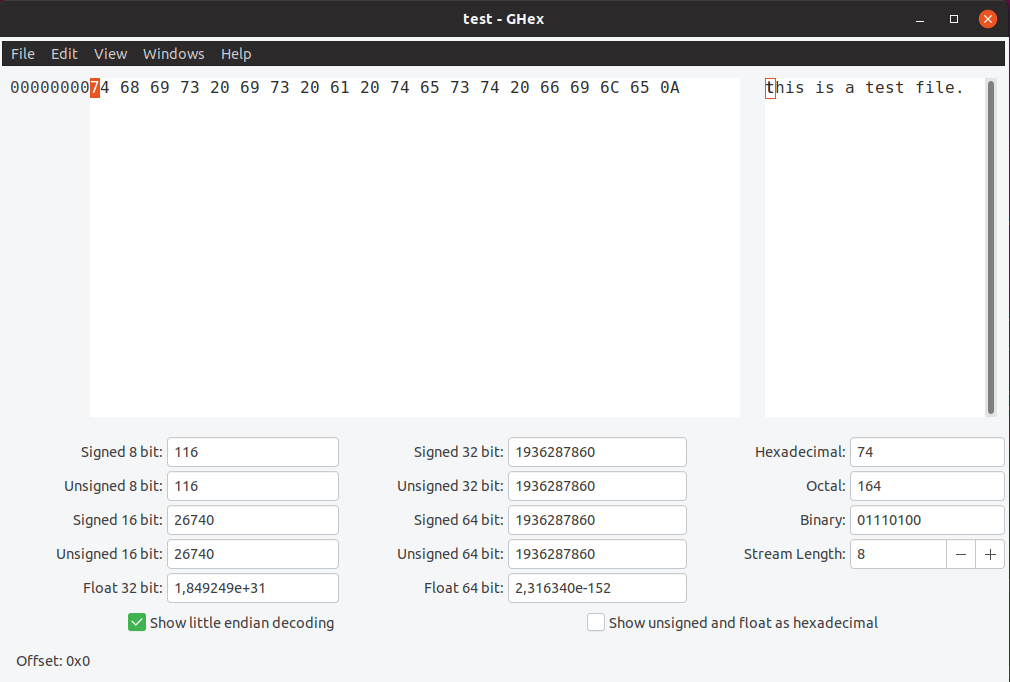 Webhex.net is a simple hex viewer, which runs completely online. Top Hex Editors For Linux