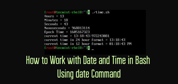 Bash Date Variable Format Code Example Then echo Date Provided by user.