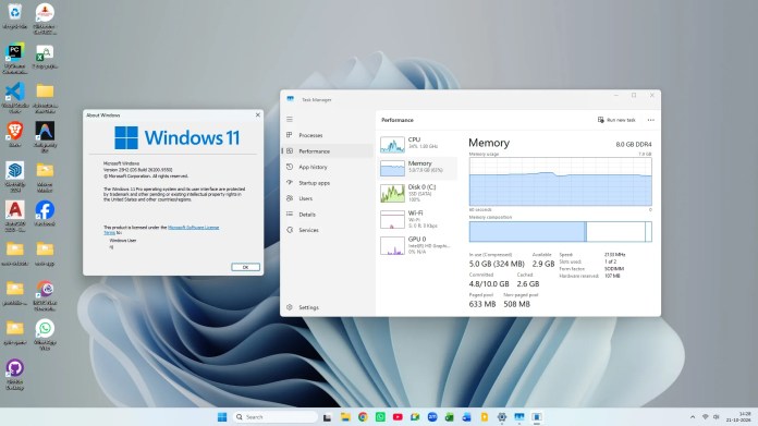 Windows 11 25H2 RAM usage