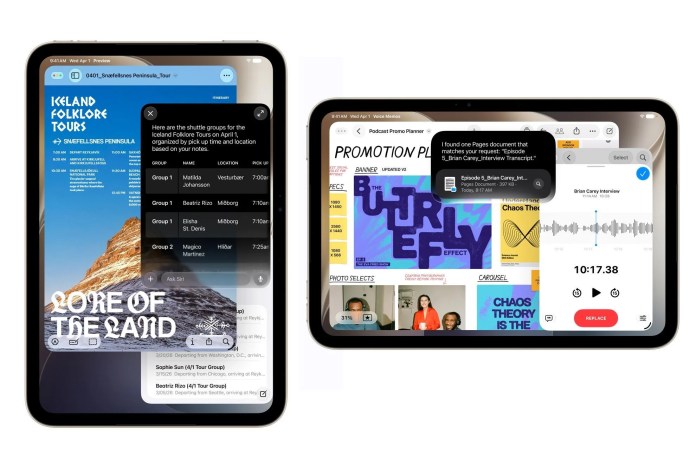 Novo iPad Mini com tela OLED e câmera frontal na borda longa