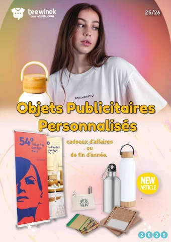 Catalogue Teewinek 2026 impression personnalisée Tunisie