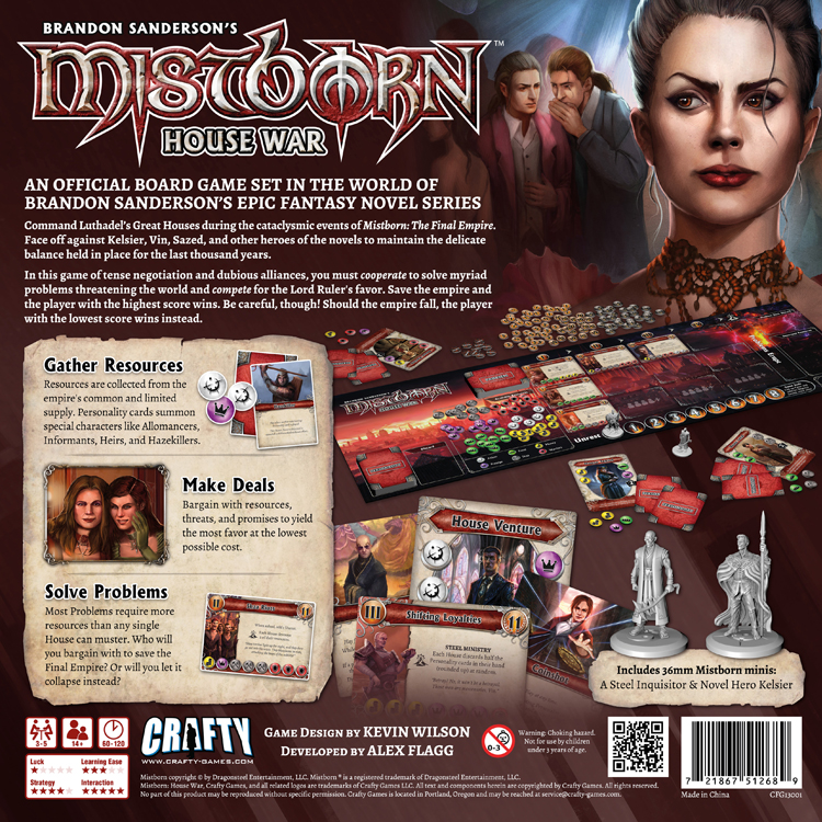 Mistborn, Rückseite der Box