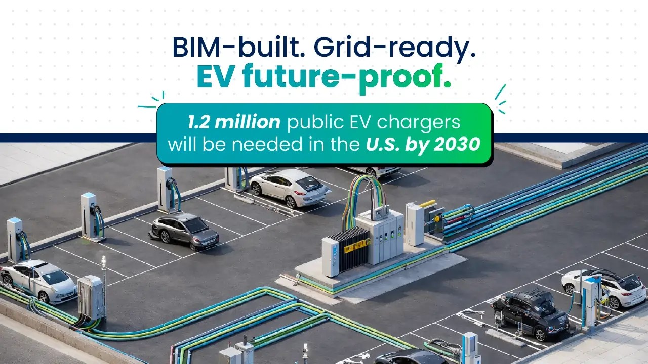 EV Charging MEP Planning In The US Tejjy Ev Bim Grid Ready.webp