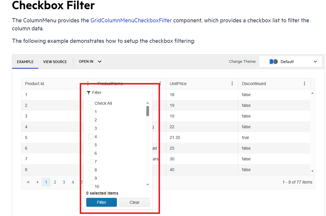 Use Tabbed Column Menu When Filter Meet Issue In Kendoreact Telerik Forums - Classic 8K Abstract Patterns | Free Download