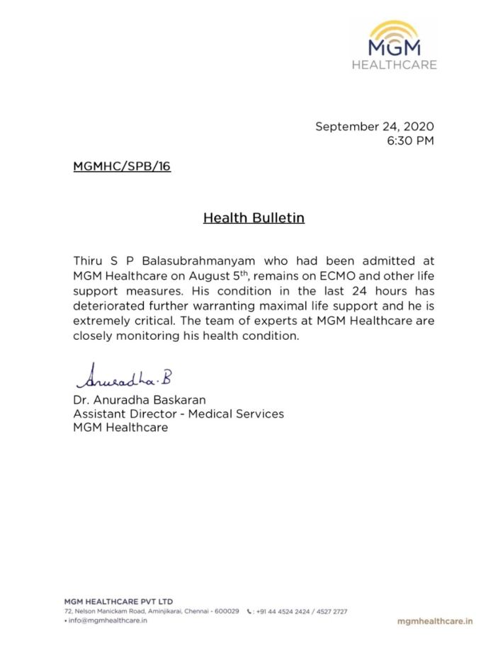 Spb latest health bulletin: 'extremely critical' condition