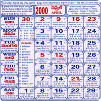 Telugu Calendar 2000 From Teluguwebsite Free 