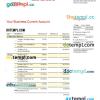 editable template, INDUSTRIAL Bank firm account statement Word and PDF template