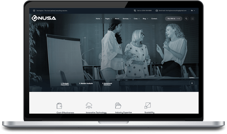 Nusa - Business Consulting WordPress Theme