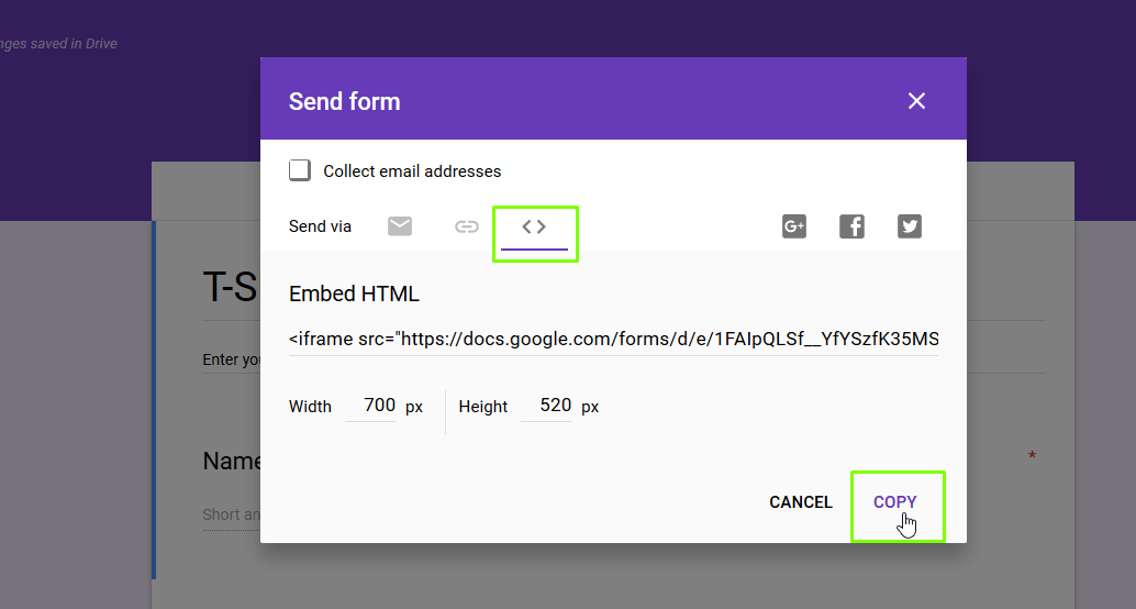 How To Embed A Google Form In Wordpress Template Monster Help