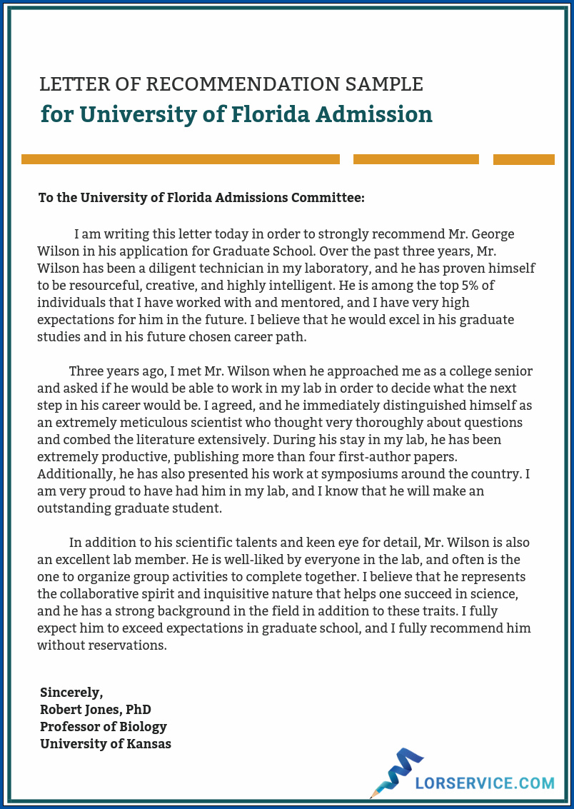 Free Printable Letter Of Recommendation For Graduate School Templateral