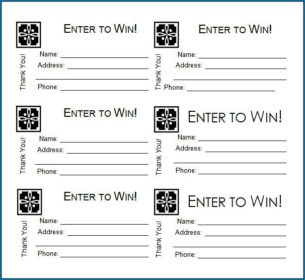 Free Printable Raffle Ticket Template Templateral