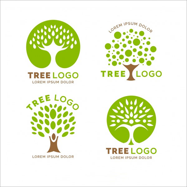 Isolated leaves and woman body as tree logo. 63 Tree Logo Designs Free Premium Psd Vector Eps Ai Downloads