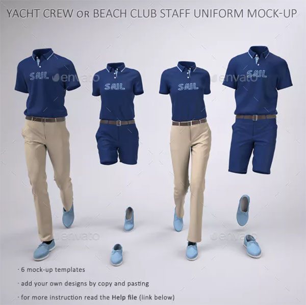 Each element has smart object layers for place design and logos. 42 Uniform Mockups Free Premium Photoshop Ai Downloads