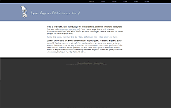Theaâ€™s Web 2.0 Website Template home page screenshot