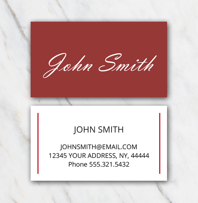 Free Business Card Template With A Classic Touch Word File Edit Yourself
