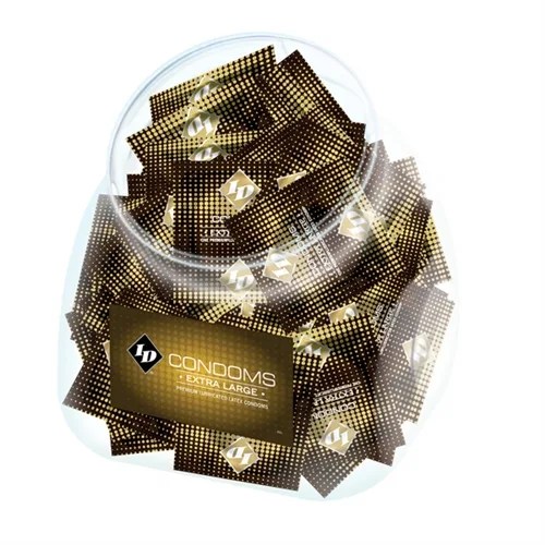 ID Extra Large Condom Jar - 144 Pieces Lubes & Essentials I.D. Lubricants