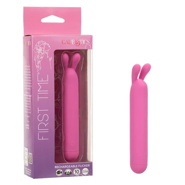 First Time Rechargeable Flicker - Pink Vibrators CalExotics