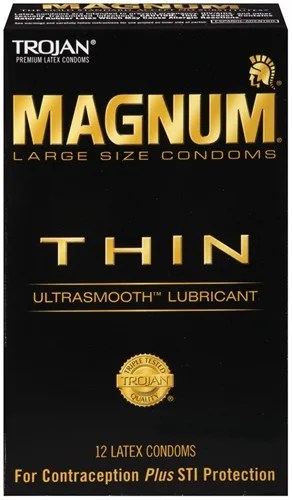 Trojan Magnum Thin - 12 Pack Lubes & Essentials Paradise Marketing