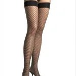 Spandex Industrial Net Thigh Highs - Black Hosiery & Garters Leg Avenue