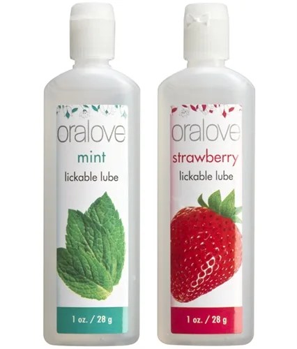 Oral Love Dynamic Duo - Strawberry and Mint Lubes & Essentials Doc Johnson