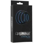 Optimale 3 C Ring Set - Thin - Black Enhancers Doc Johnson