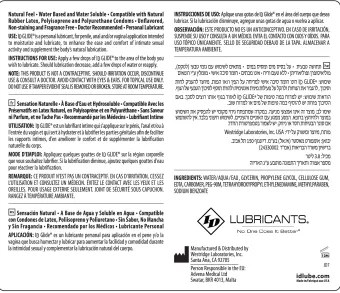 ID Glide 1 Gallon Id-Gli-Ga Lubes & Essentials I.D. Lubricants