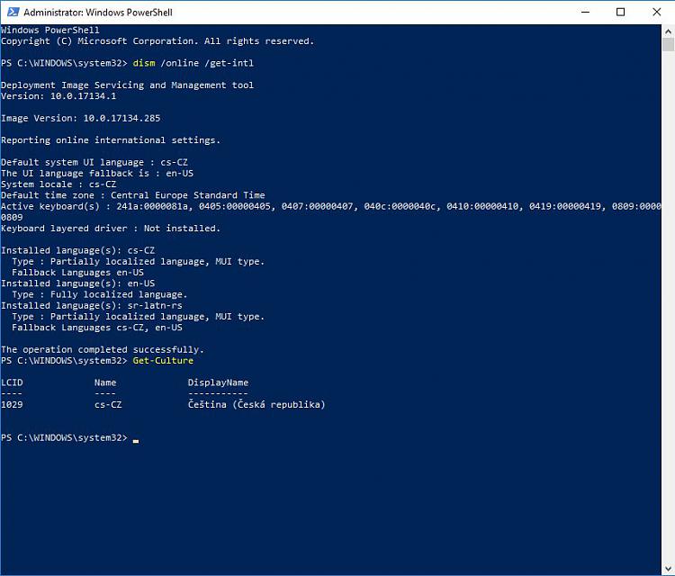 Outcome Of Powershell Code To Remove Language In Windows10 Windows 10 Forums - Full HD Landscape Textures for Desktop